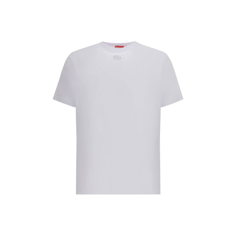White Cotton T-Shirt - TIZZIL