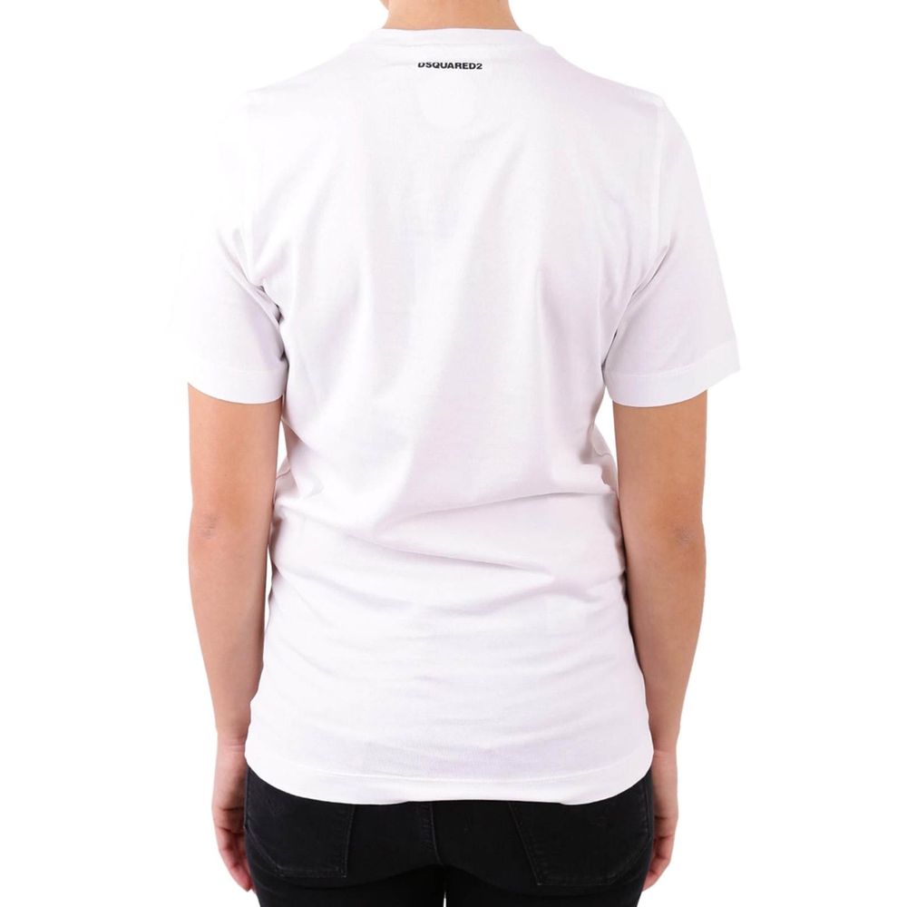 White Cotton T-Shirt - TIZZIL