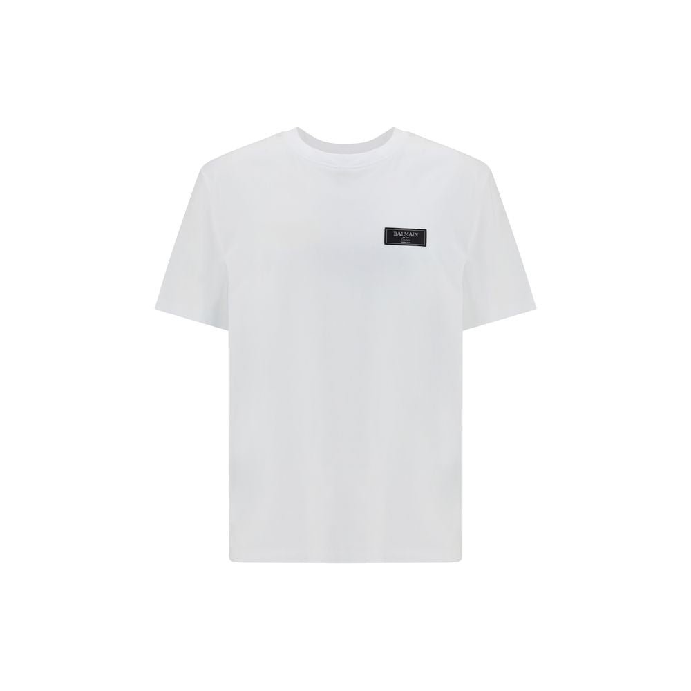 White Cotton T-Shirt - TIZZIL