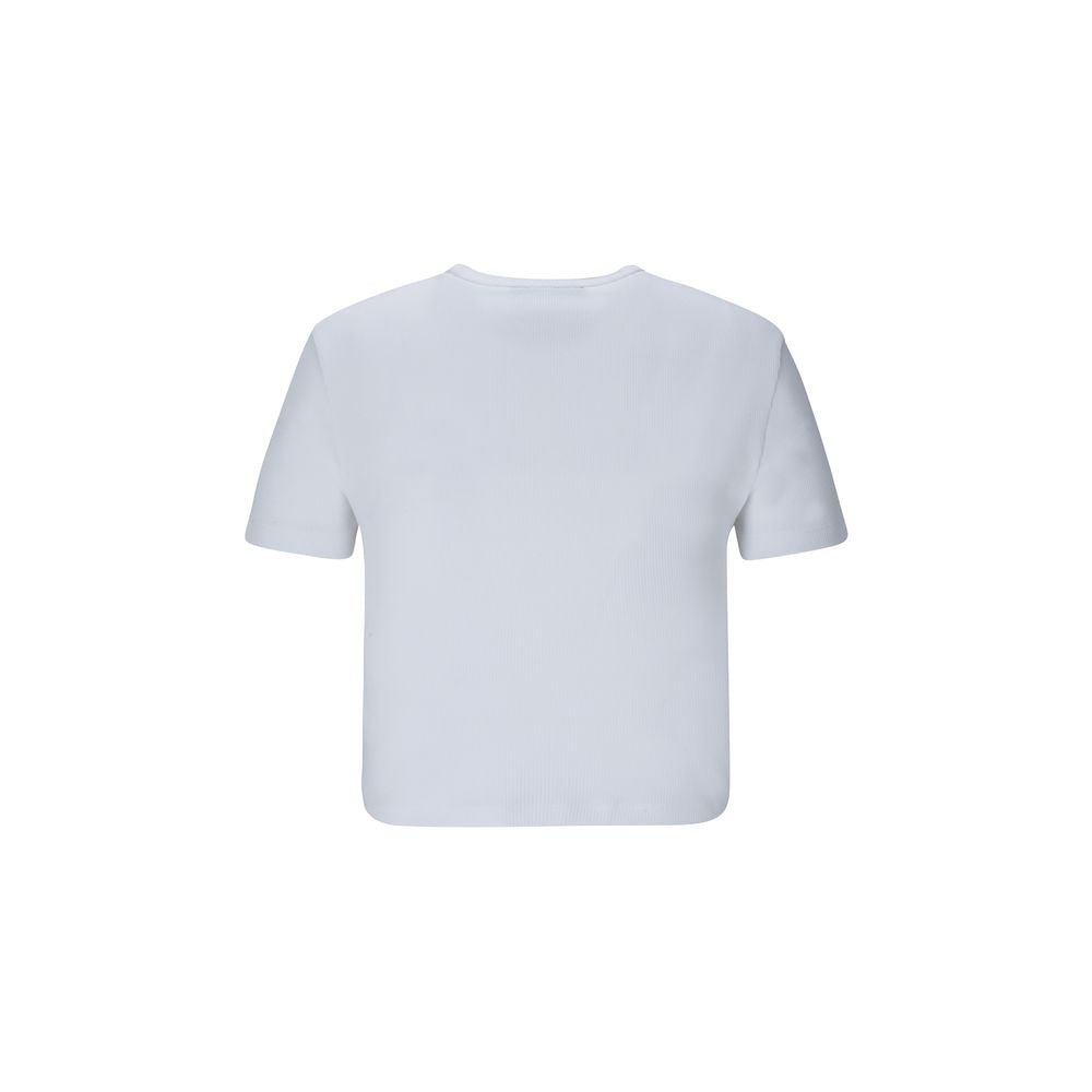 White Cotton T-Shirt - TIZZIL