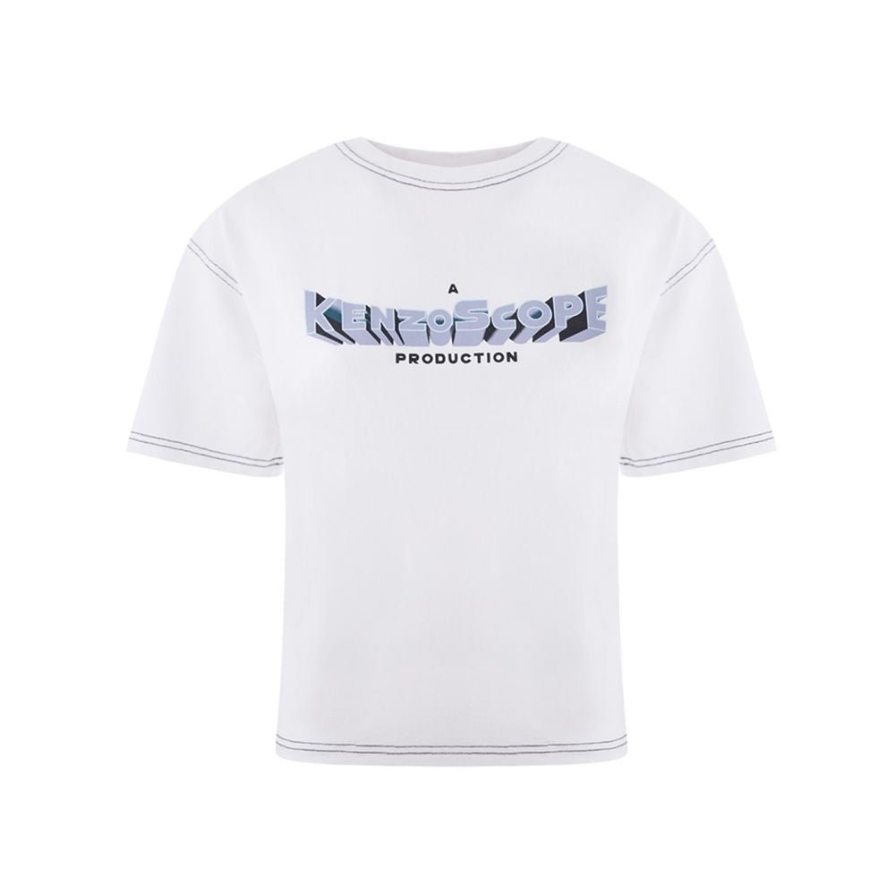 White Cotton T-Shirt - TIZZIL