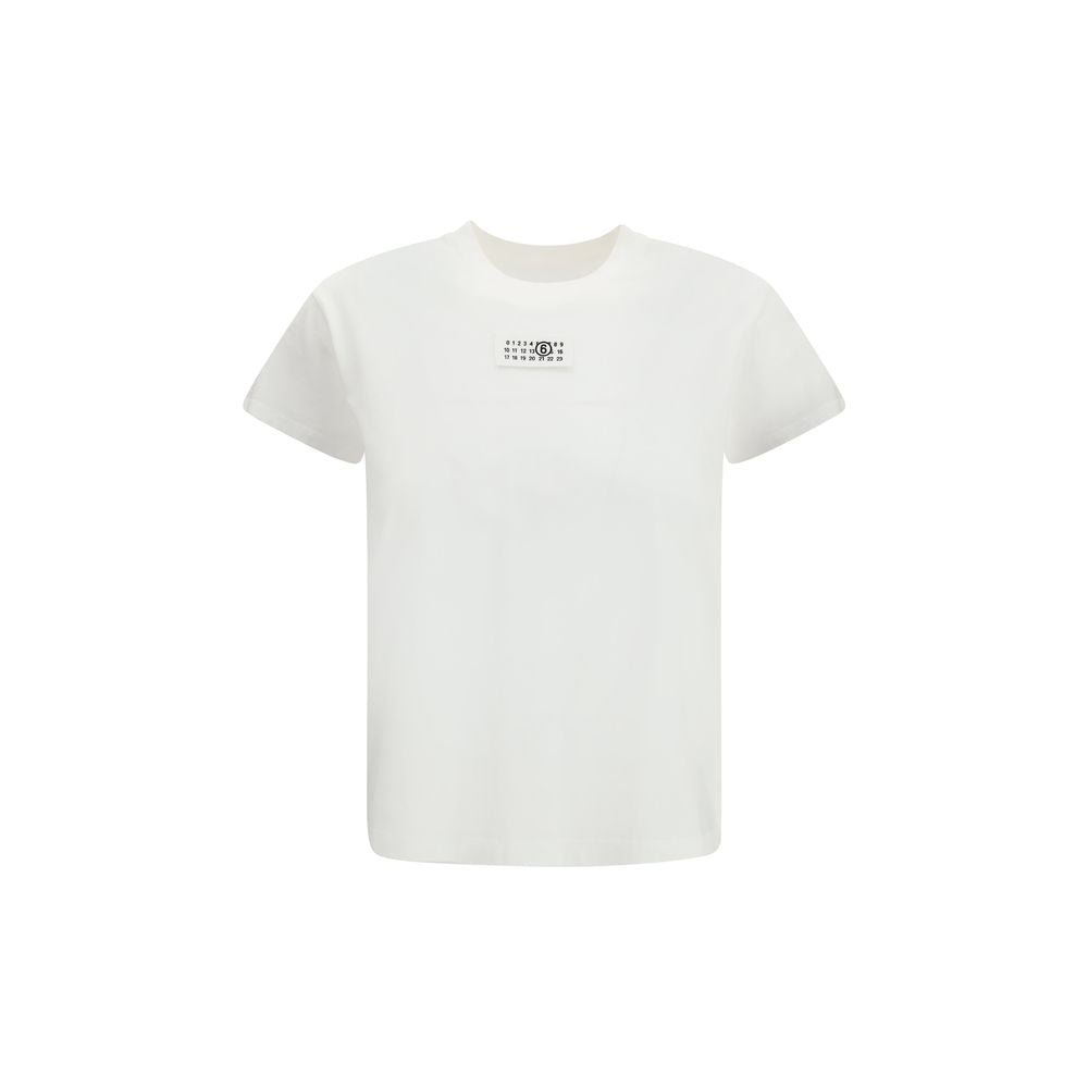 White Cotton T-Shirt - TIZZIL