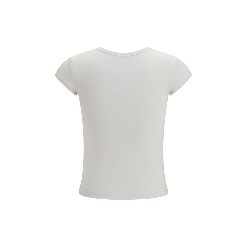 White Cotton T-Shirt - TIZZIL