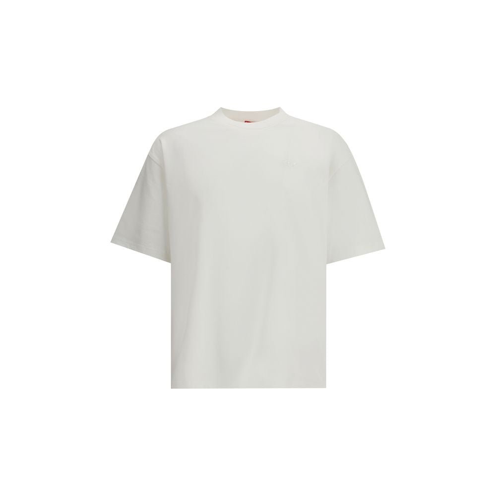 White Cotton T-Shirt - TIZZIL