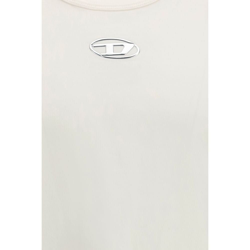 White Cotton T-Shirt - TIZZIL