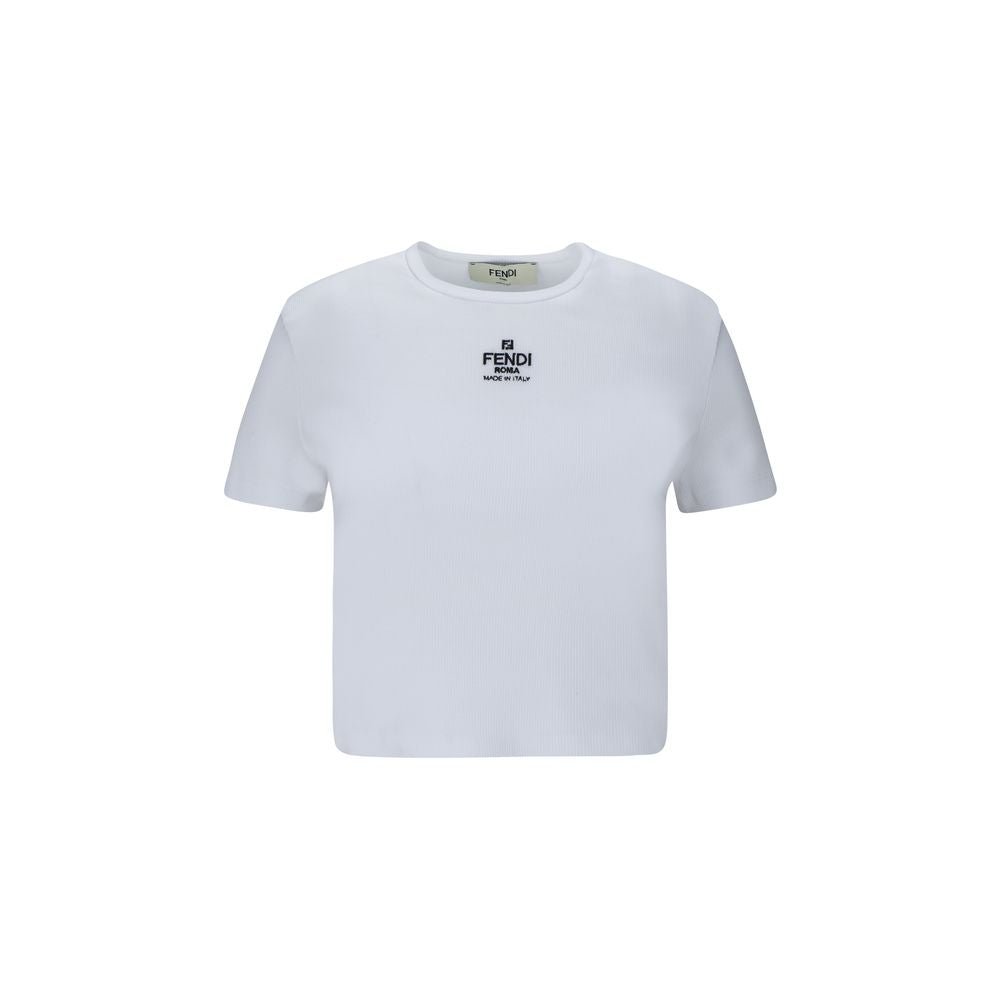 White Cotton T-Shirt - TIZZIL