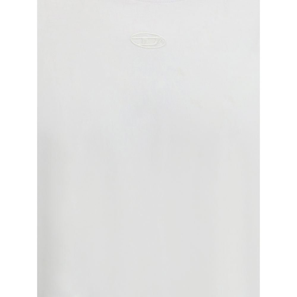 White Cotton T-Shirt - TIZZIL