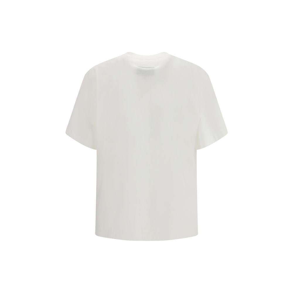 White Cotton T-Shirt - TIZZIL