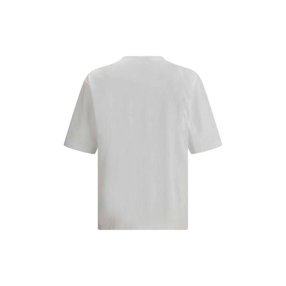 White Cotton T-Shirt - TIZZIL