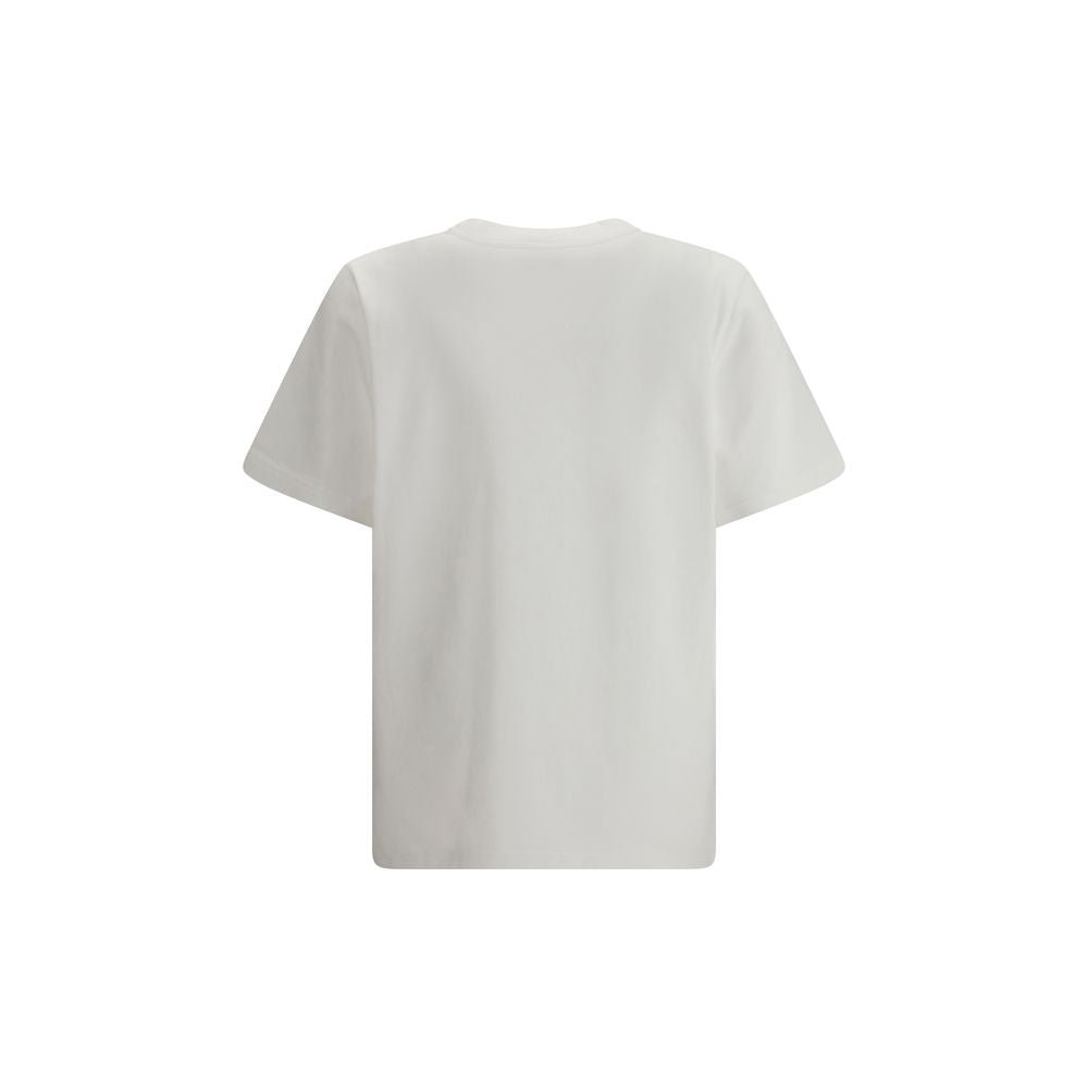 White Cotton T-Shirt - TIZZIL