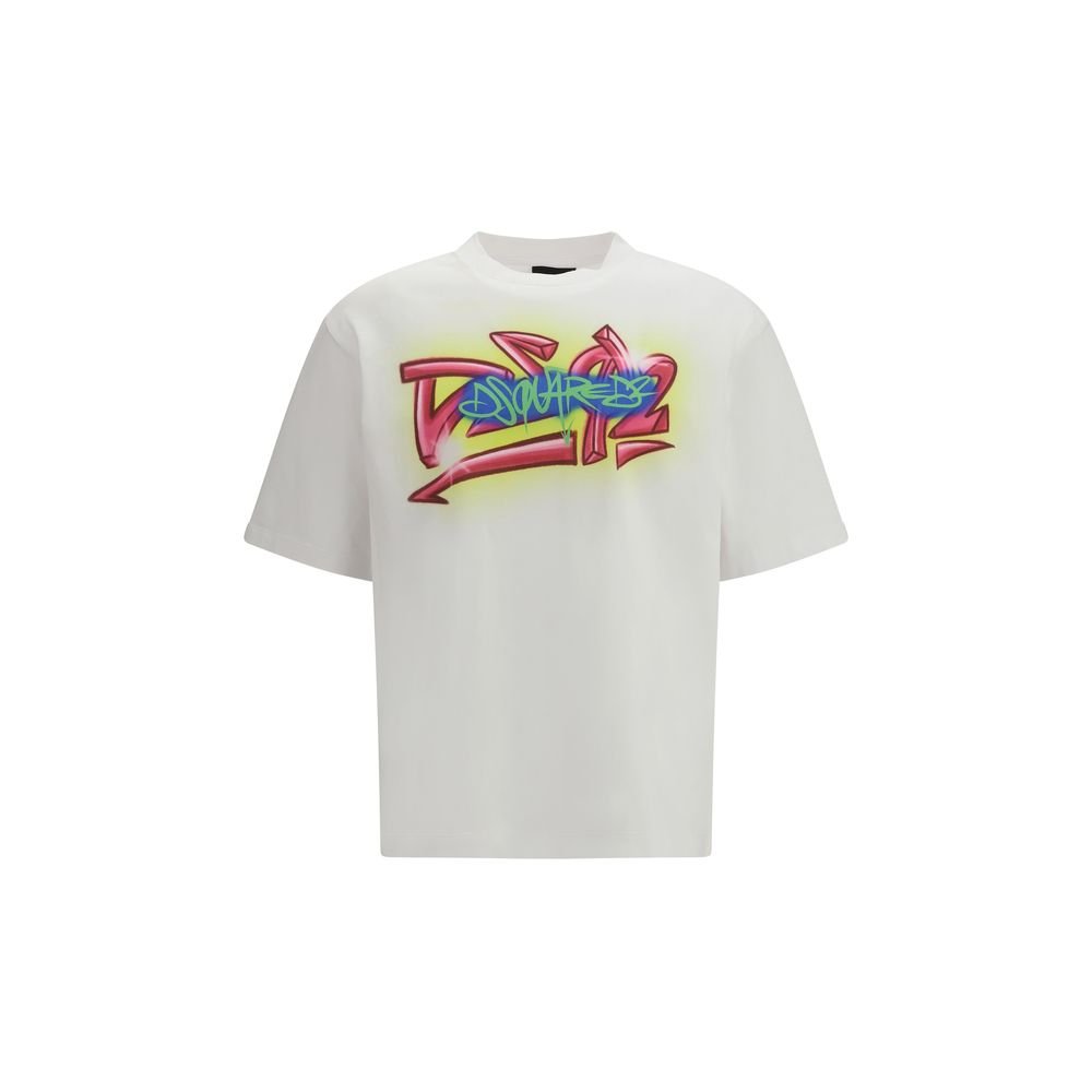 White Cotton T-Shirt - TIZZIL