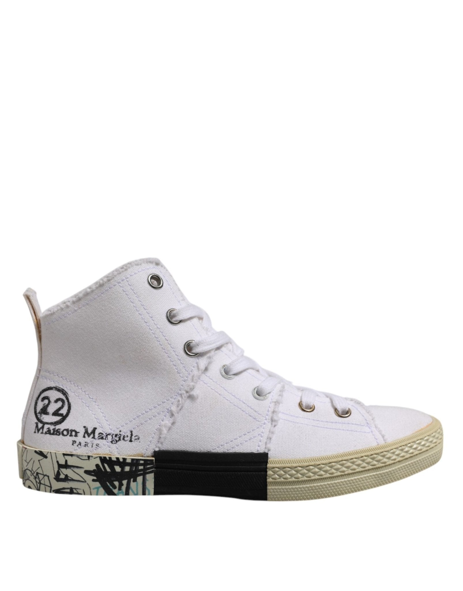 White Lace Up Mid Top Women Sneakers Shoes - TIZZIL