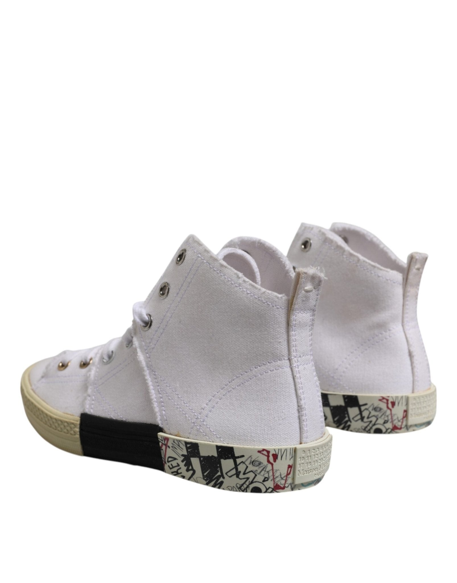 White Lace Up Mid Top Women Sneakers Shoes - TIZZIL
