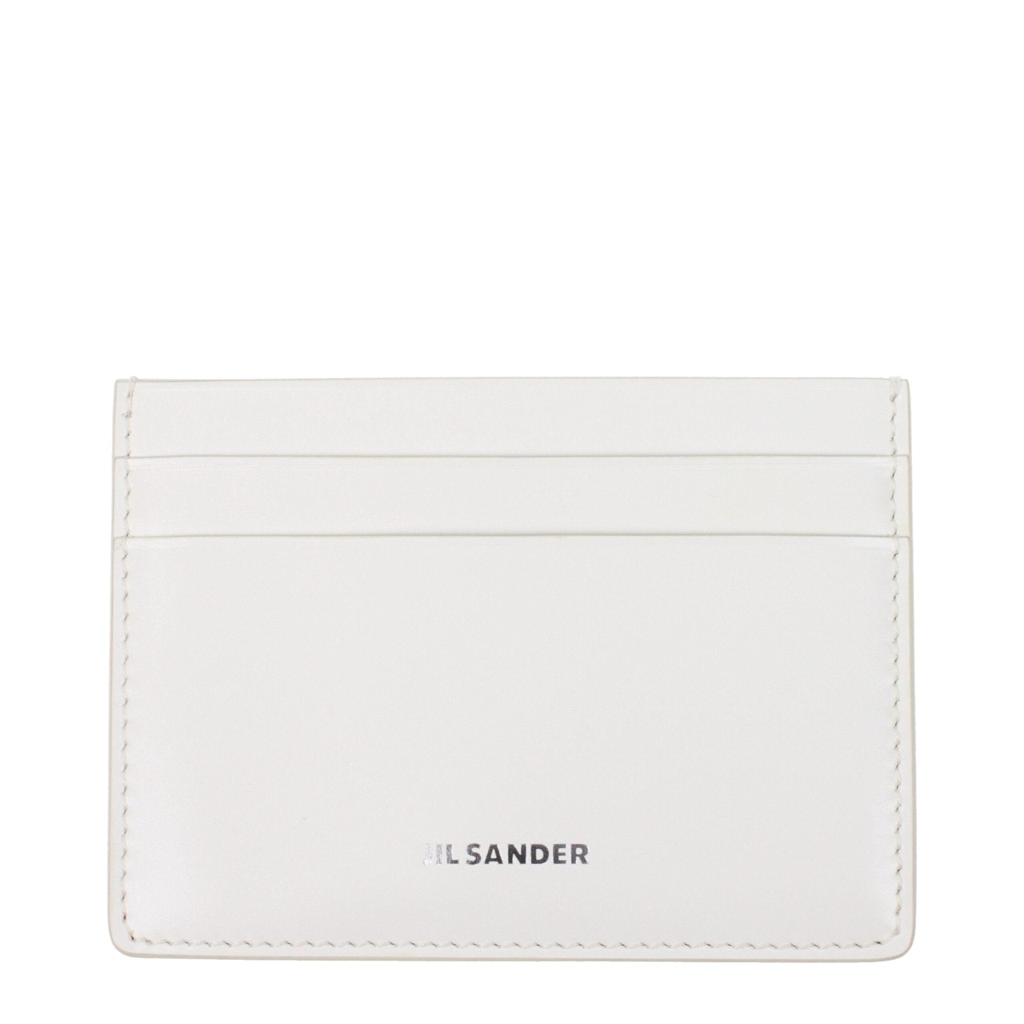 White Leather Cardholder - TIZZIL