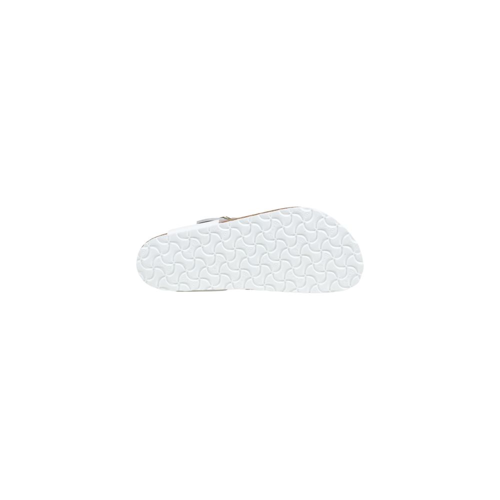 White Leather Flat Sandals - TIZZIL