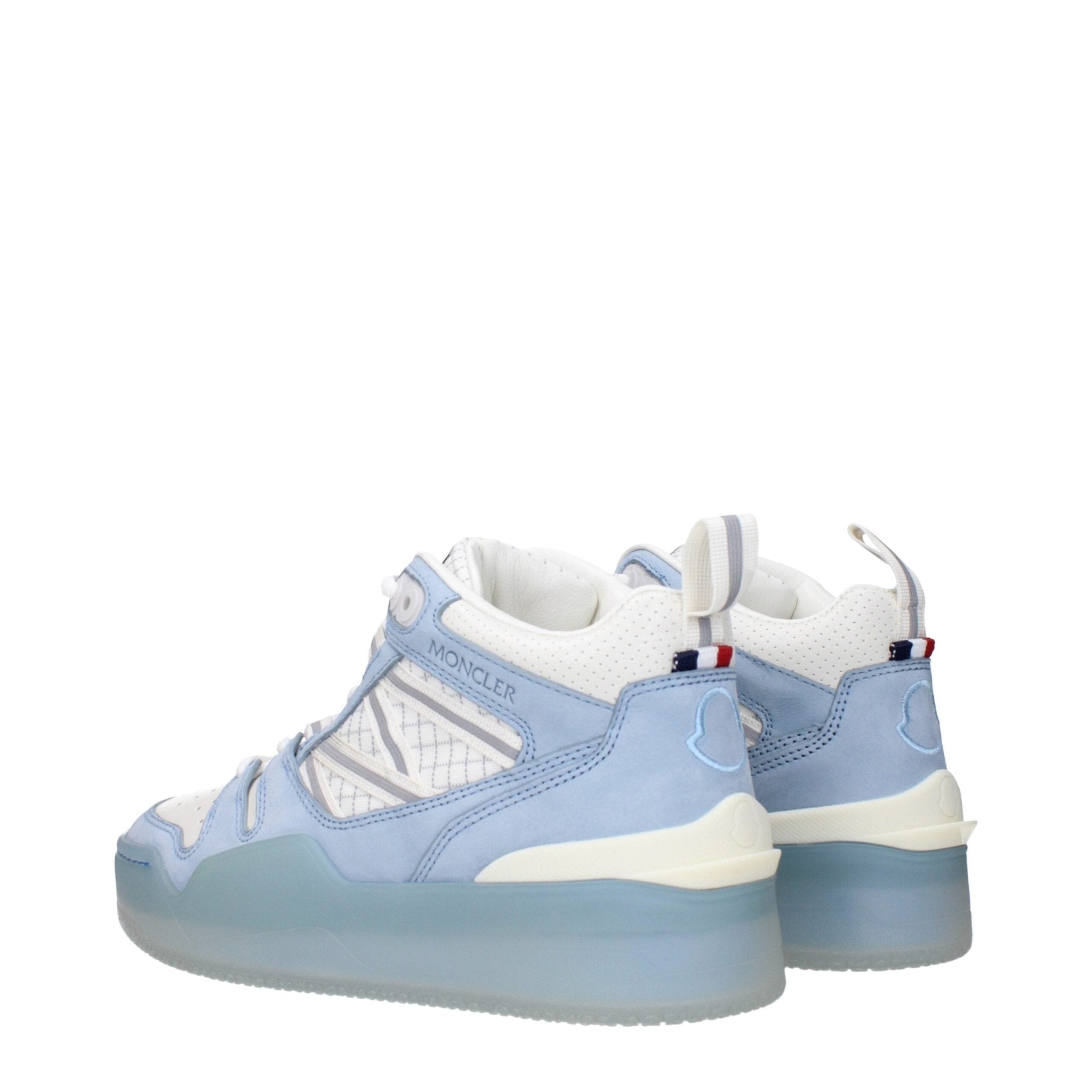 White Leather High Top Sneakers - TIZZIL