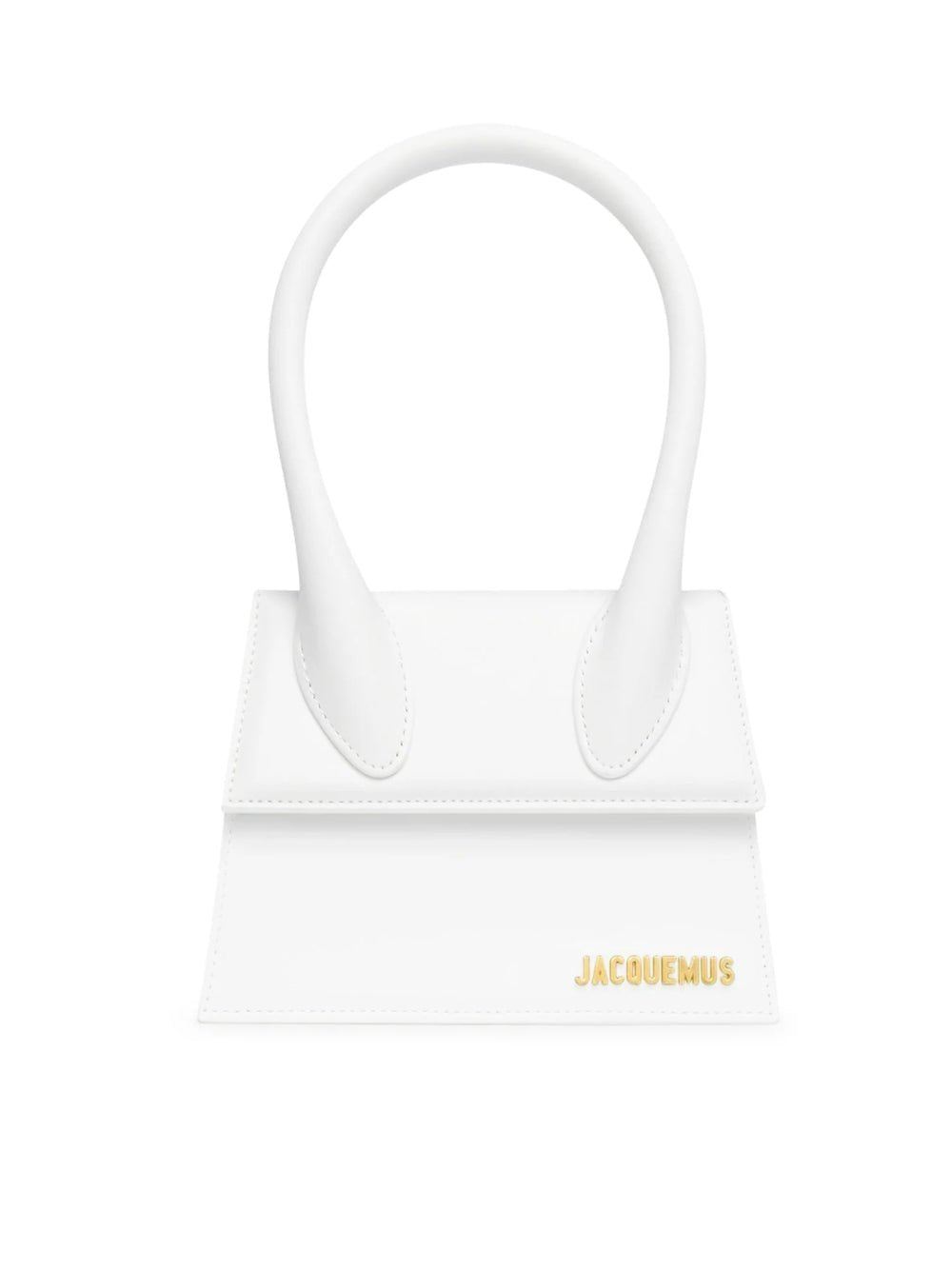 White Leather Le Chiquito moyen bag - TIZZIL