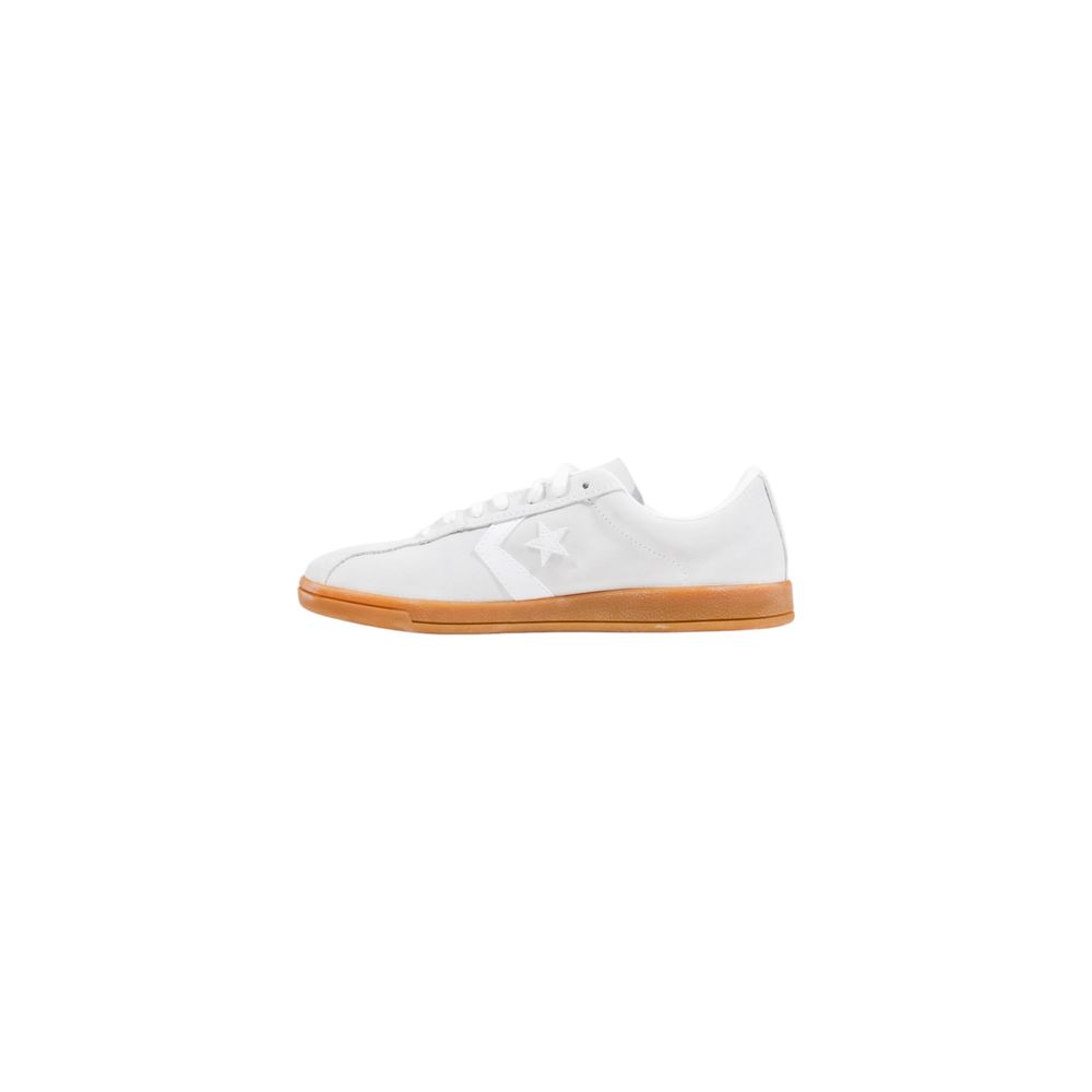 White Leather Low Top Sneakers - TIZZIL