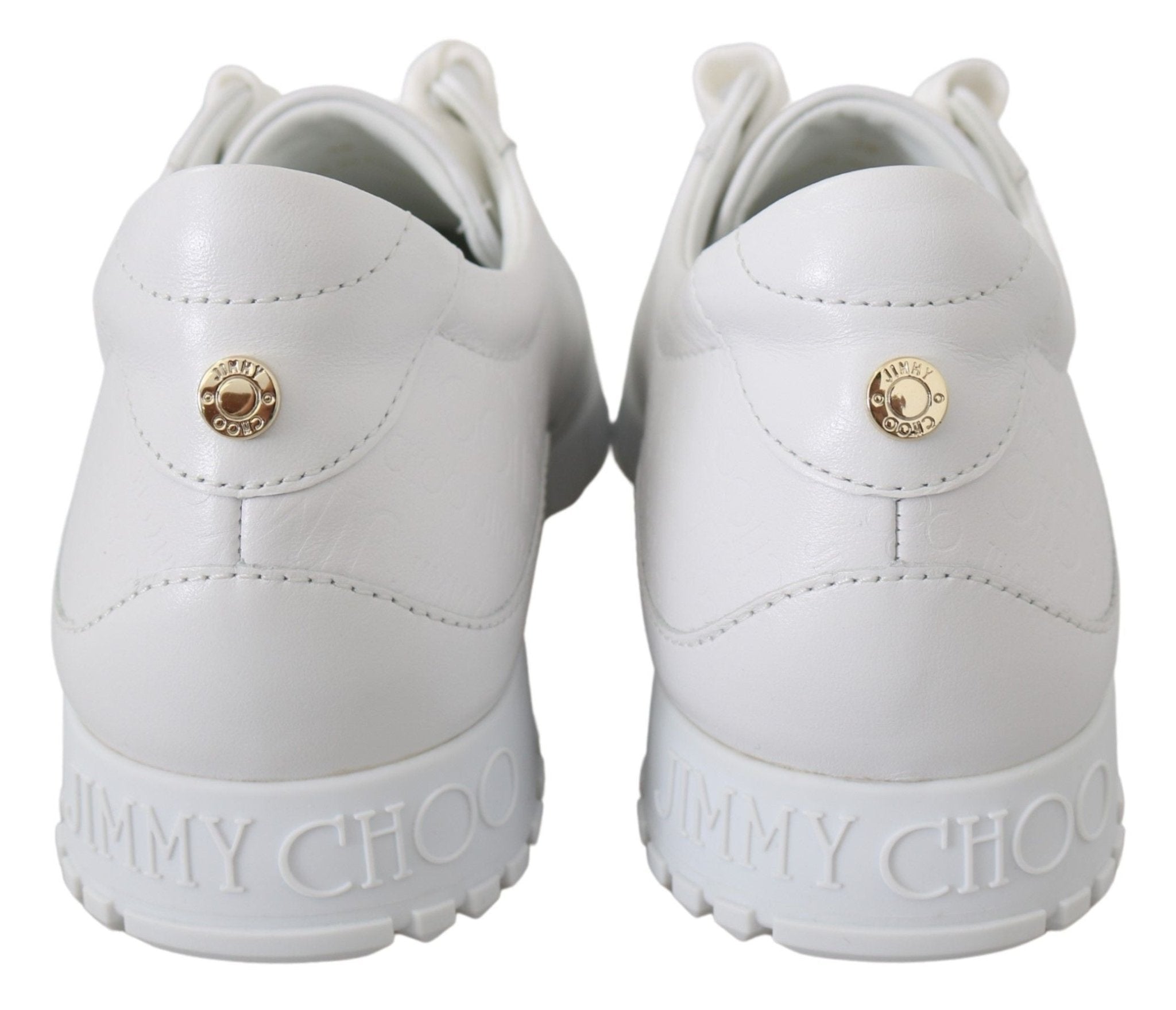 White Leather Monza Sneakers - TIZZIL
