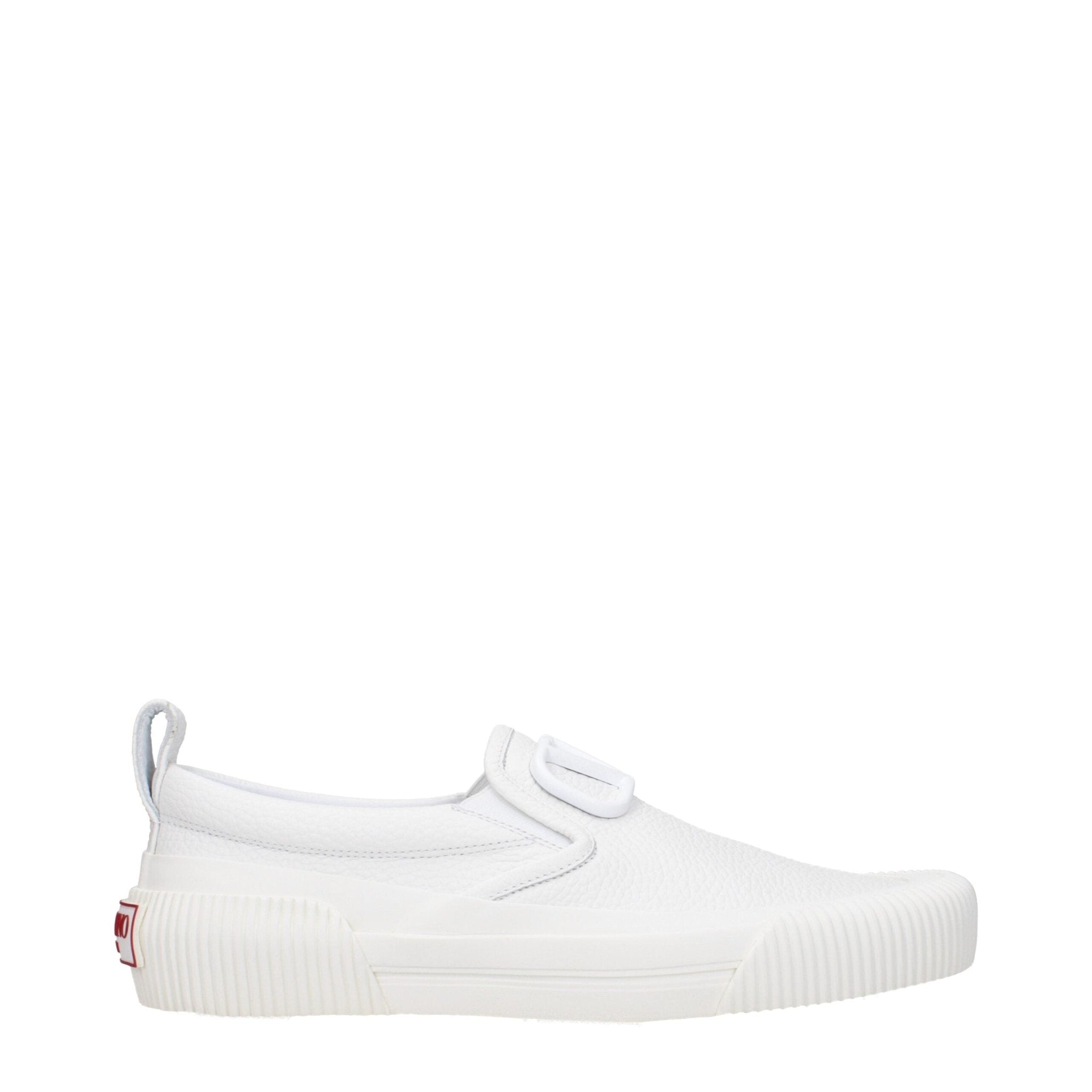 White Leather Slip - On Loafers - TIZZIL