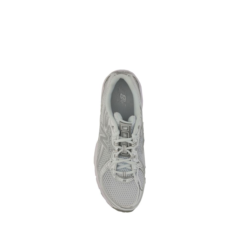 White Polyurethane Athletic Sneakers - TIZZIL