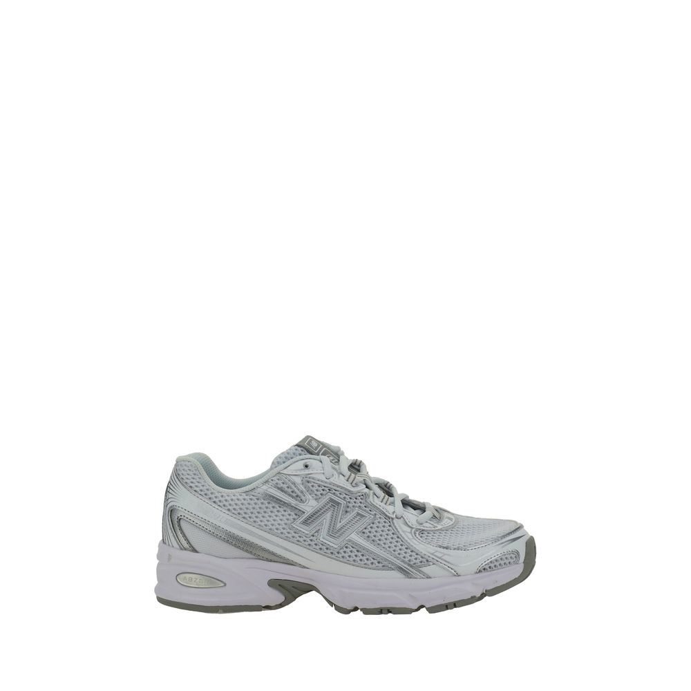 White Polyurethane Athletic Sneakers - TIZZIL