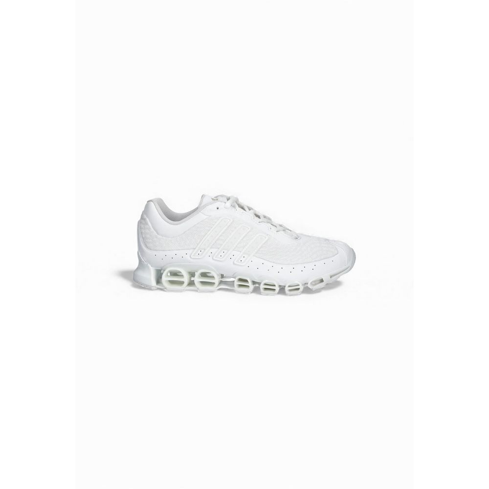 White Synthetic Athletic Sneakers - TIZZIL