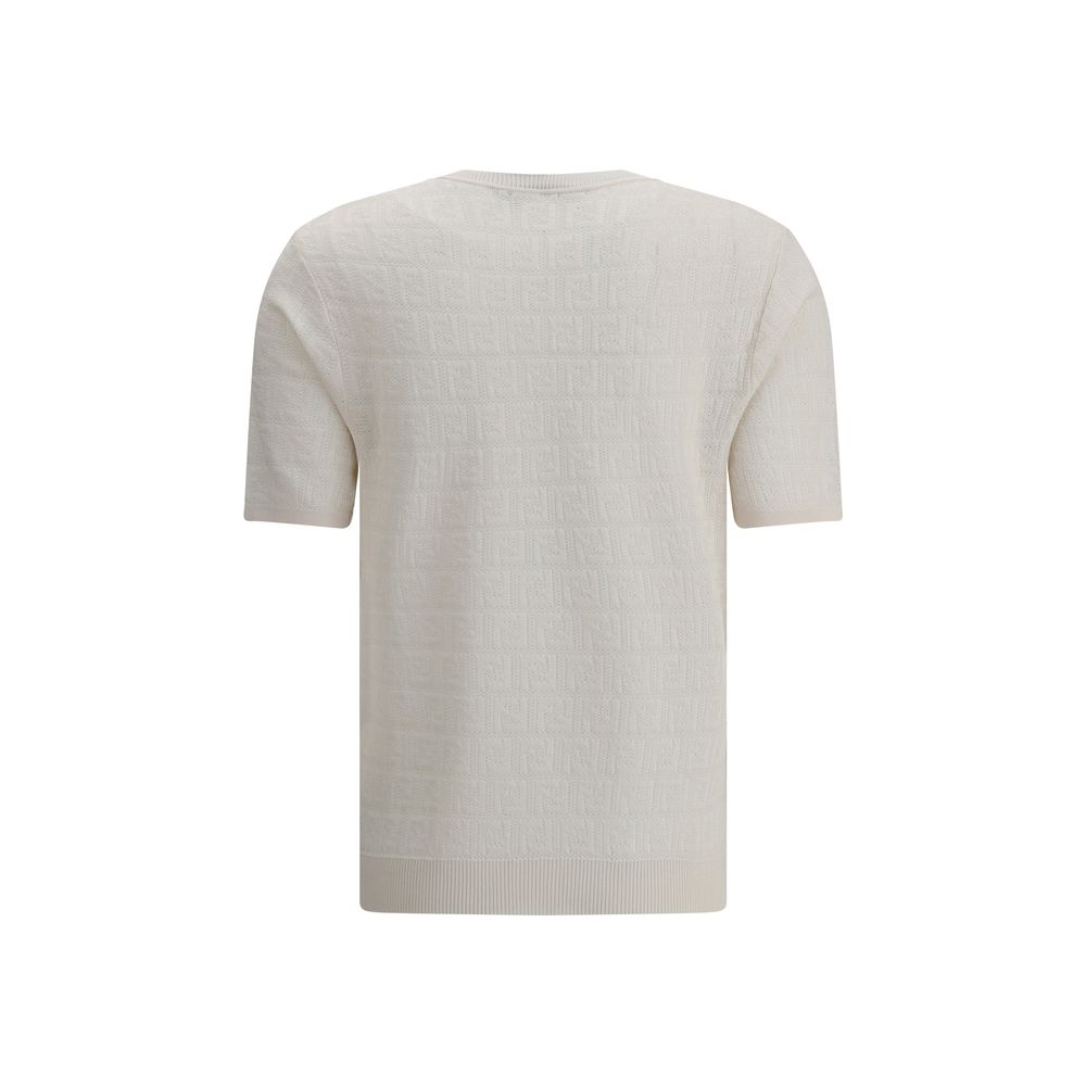White Viscose T-Shirt - TIZZIL