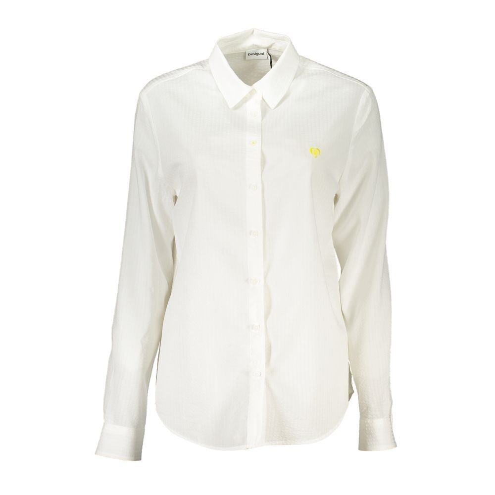 White Viscose Women Shirt - TIZZIL