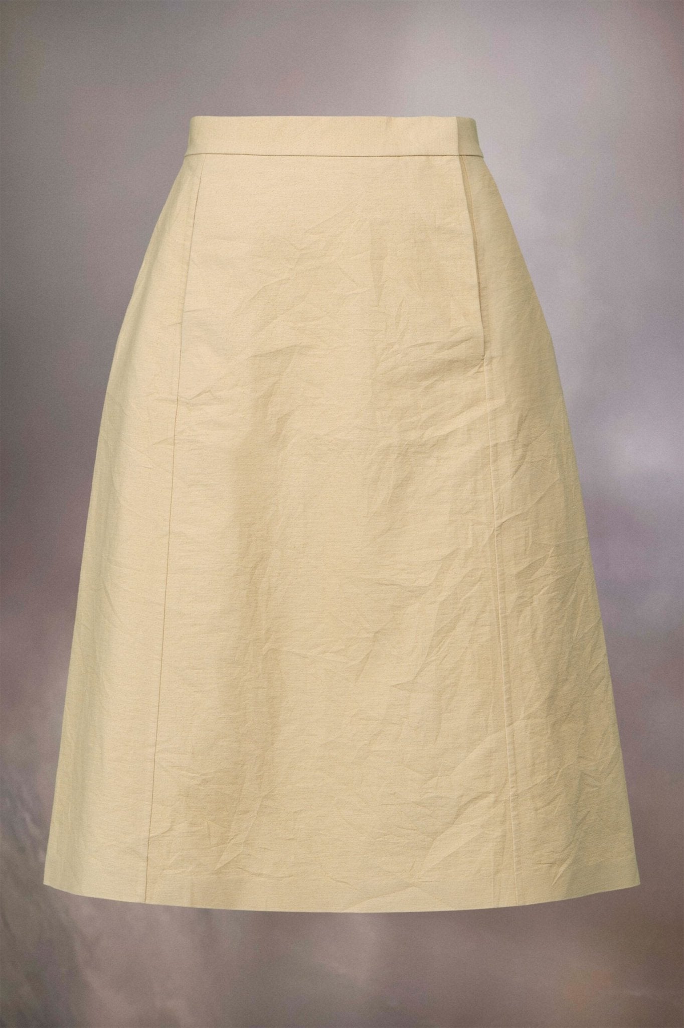 Yellow Fibres Midi Skirt - TIZZIL