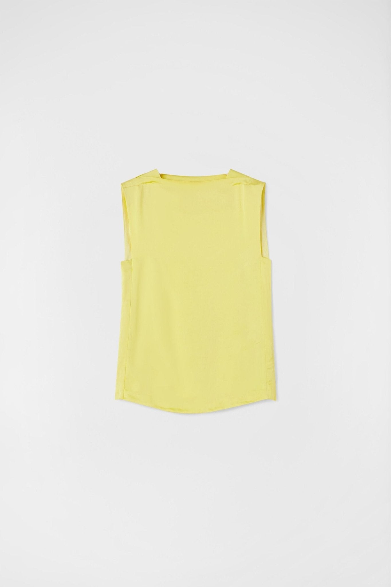 Yellow Fibres Tank Tops - TIZZIL