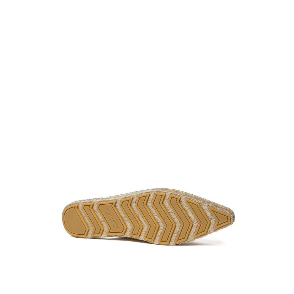 Yellow Leather Espadrille - TIZZIL