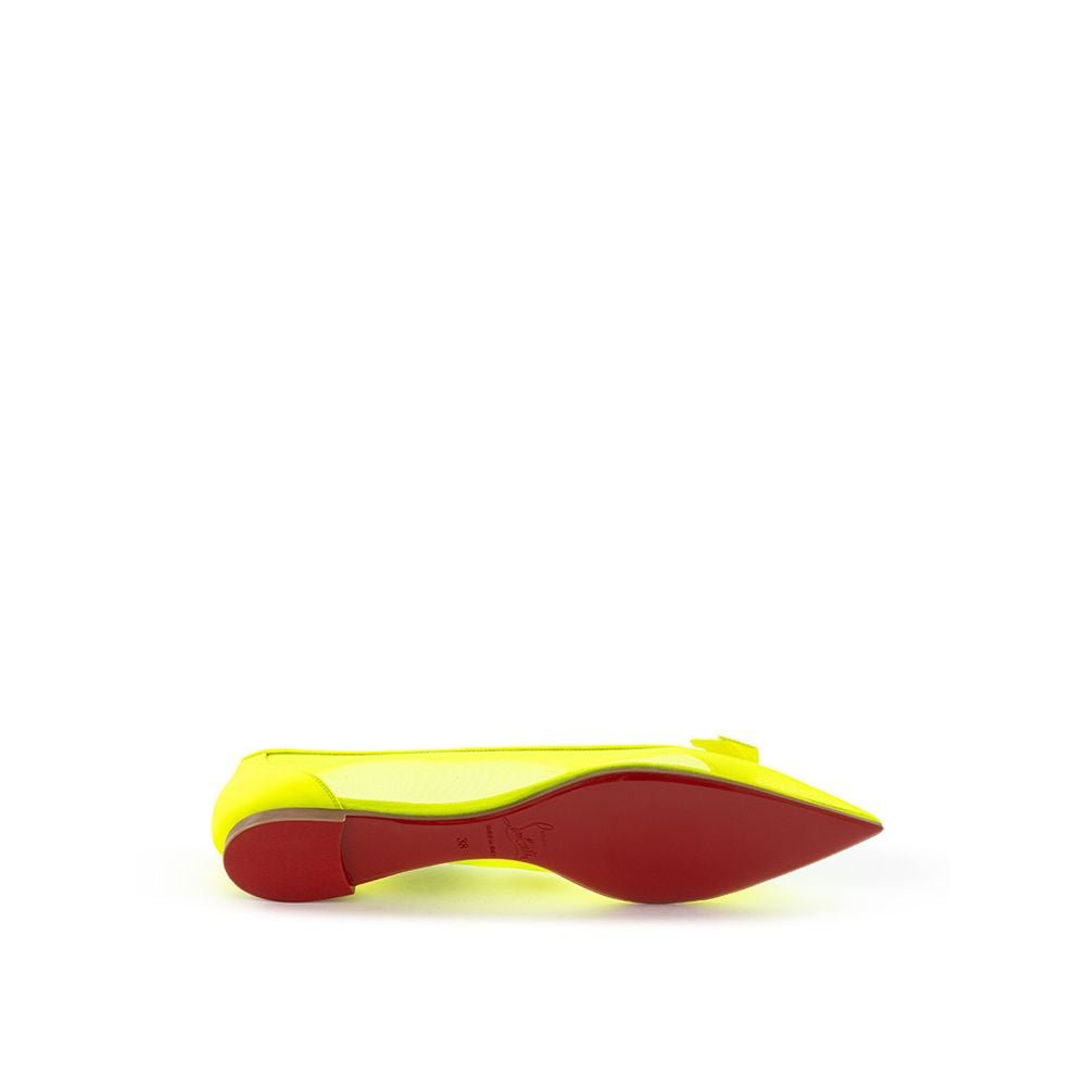 Yellow Mesh Ballet Flats - TIZZIL